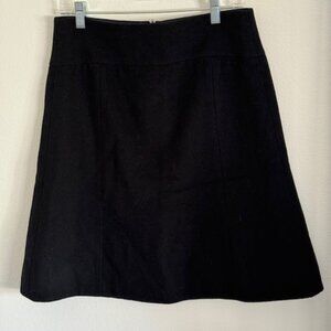 J. Crew Wool Blend A-line Skirt in Black_Size 8.